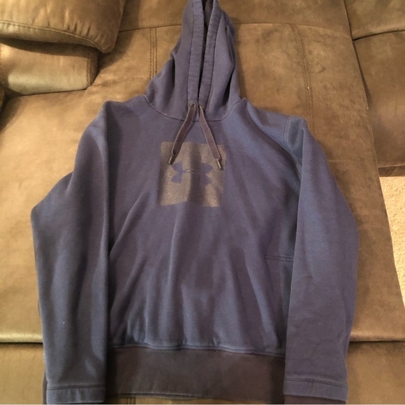 Women’s Blue Under Armour Hoodie Size Large - Picture 1 of 8